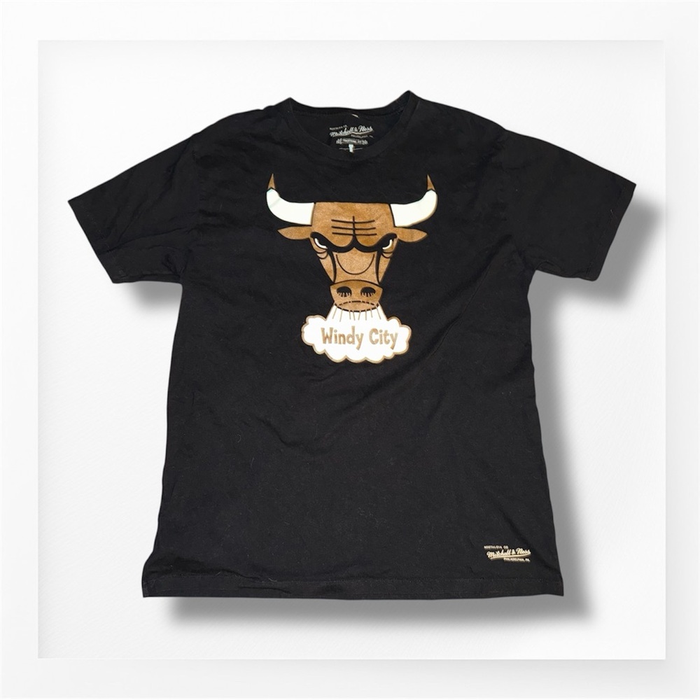 Mitchell & Ness WINDY CITY Black T-Shirt
